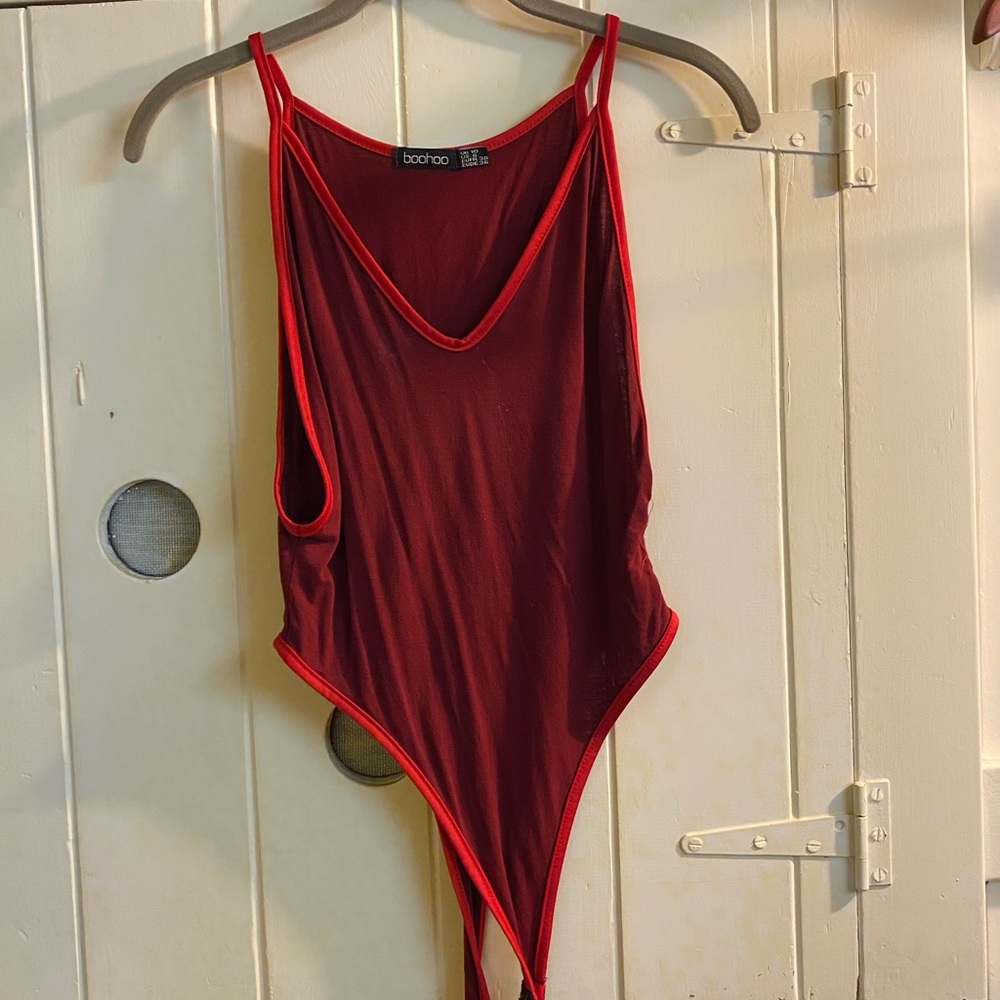Red bodysuit